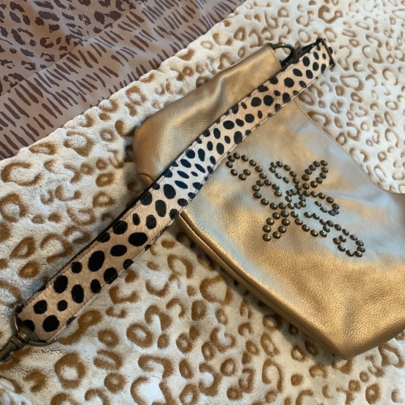 Two bar west metallic pebble leather “like new”. NWOT Sergio cowhide strap - Picture 8 of 8